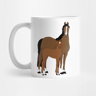 Morgan Mare and Foal Mug